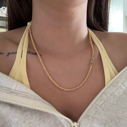 3MM YELLOW GOLD 18K ITALY BOW CHAIN ​​50CM - 6.92GR