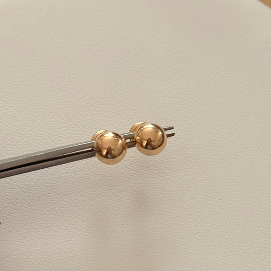 TOPOS BOLA LISA 6M ORO AMARILLO 18K - 0,7GR
