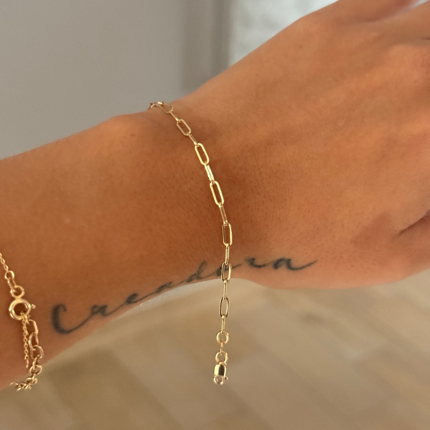 CAJON BRACELET 2.2MM ITALY 18K YELLOW GOLD 18.5CM - 1.32GR