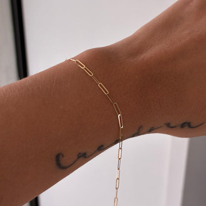 TOBILLERA CAJON DIAMANTADA ORO AMARILLO ITALY 18K 25CM - 0,61GR