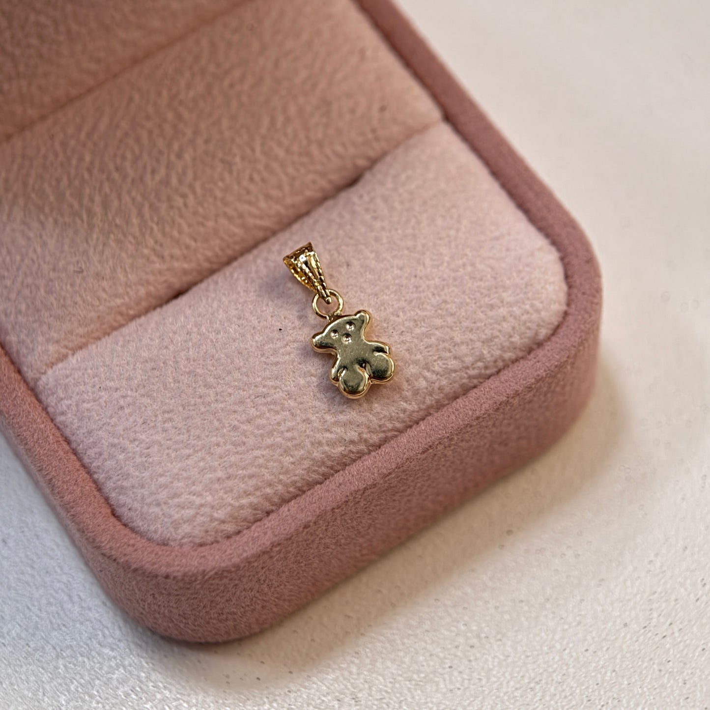 DIJE OSO TS LISO  1.3CM ORO AMARILLO COL 18K - 0,28GR