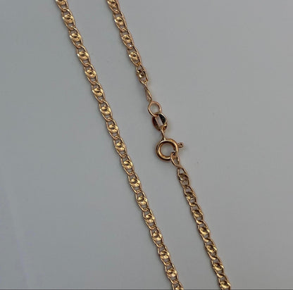 GARIBALDI CHAIN 2.7MM YELLOW GOLD ITALY 18K 60CM - 4.44GR