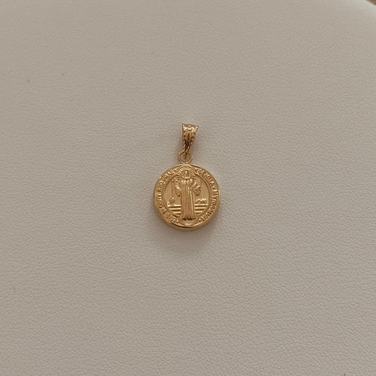 DIJE SAN BENITO 2,0CM ORO AMARILLO 18K - 0,88GR