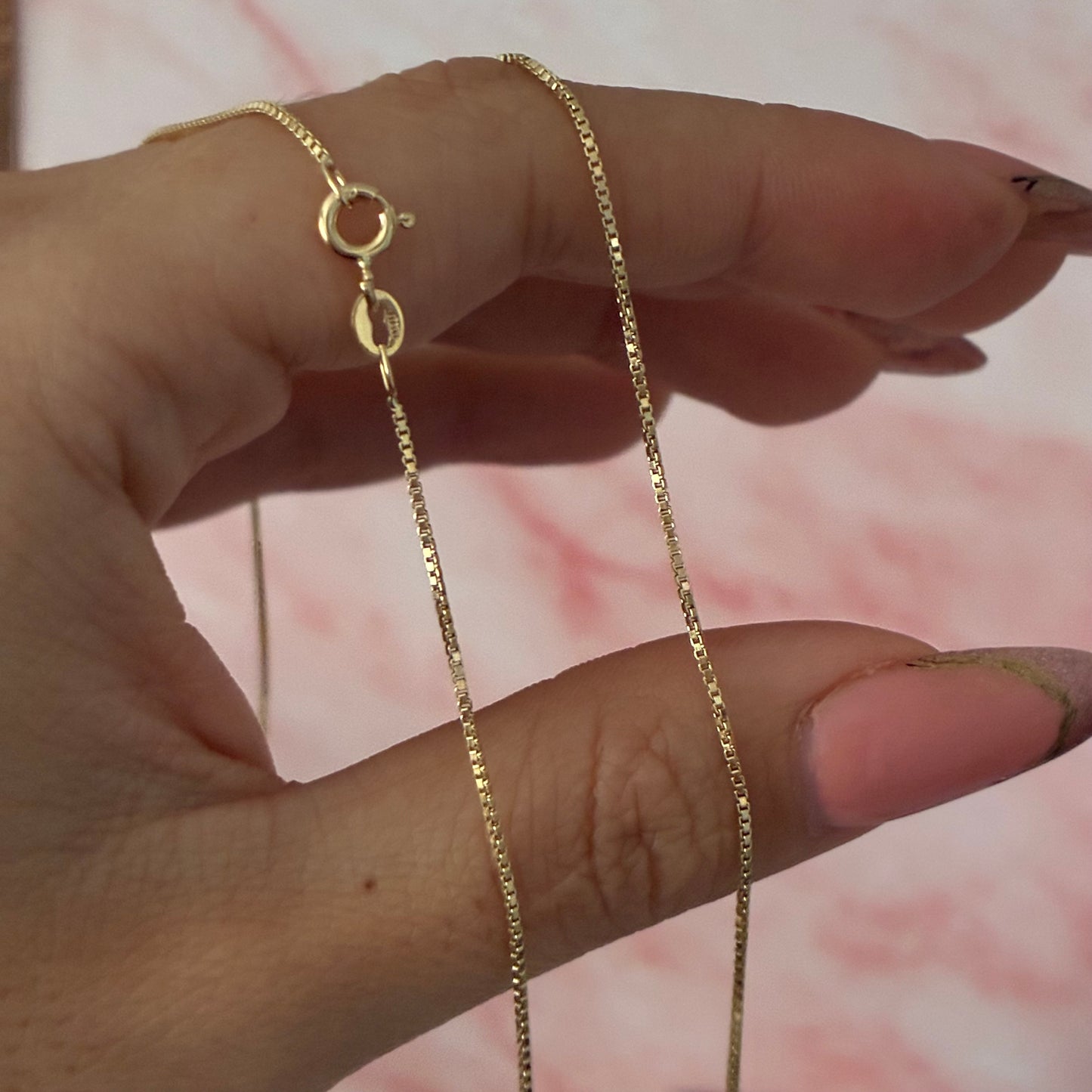 CADENA HILO DE ORO VENECIANA 1.4MM ORO AMARILLO ITALY 18K - 50CM 3,08GR