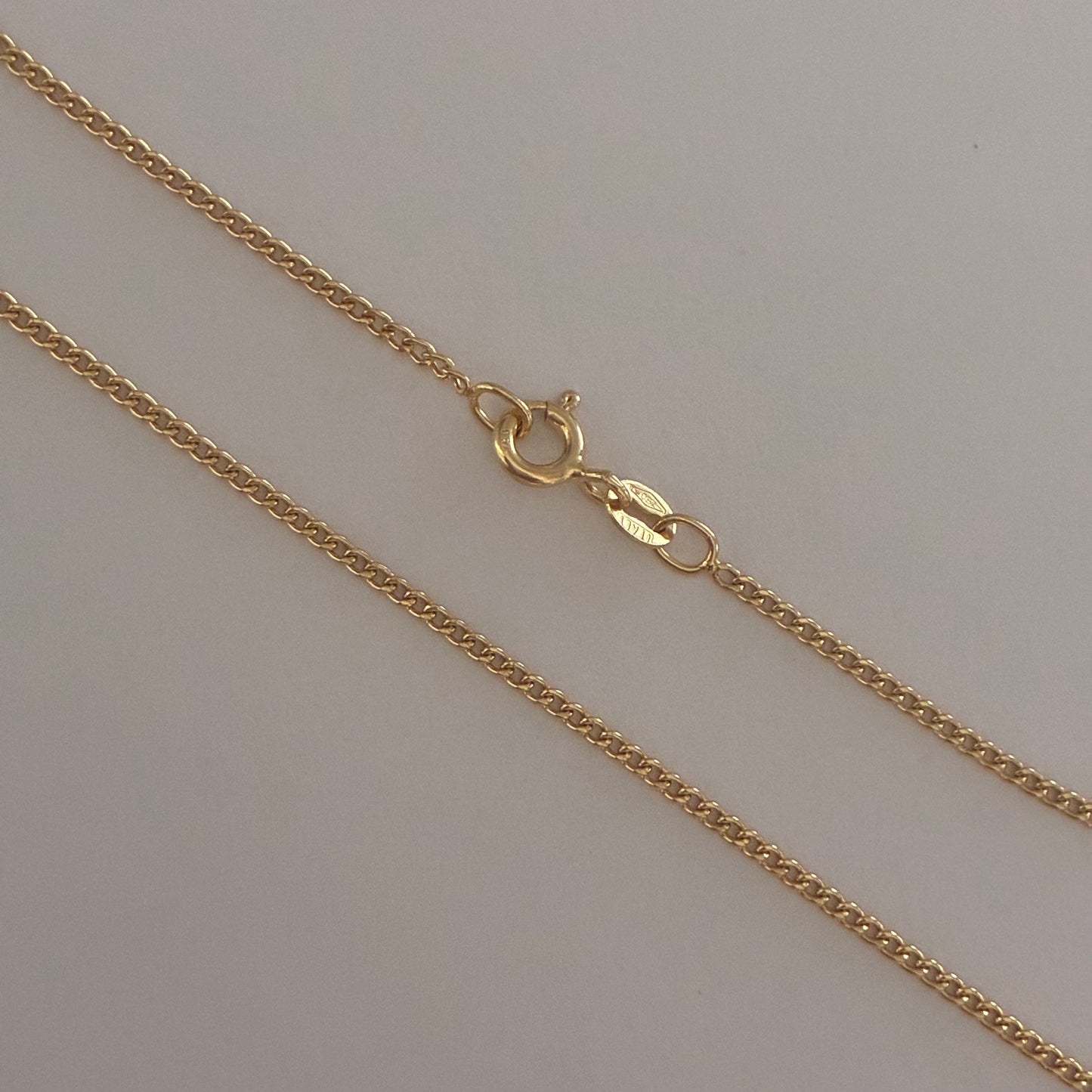 MINI ROUND CUBAN CHAIN ​​1MM YELLOW GOLD ITALY 18K 60CM 2.0GR