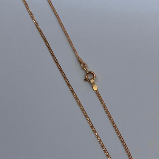 CADENA MINI SEDUSA 1.4MM ORO AMARILLO ITALY 18K 45CM - 1,68GR