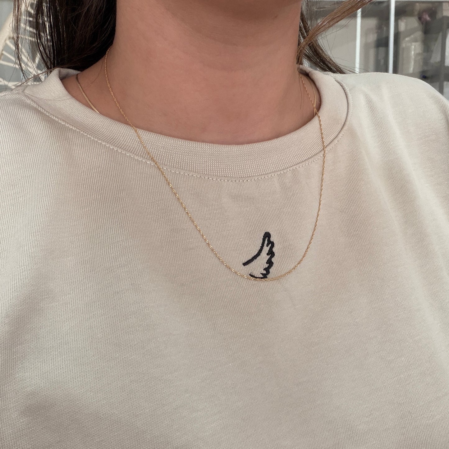 SINGAPORE CHAIN 0.8MM YELLOW GOLD ITALY 18K - 50CM 1.09GR