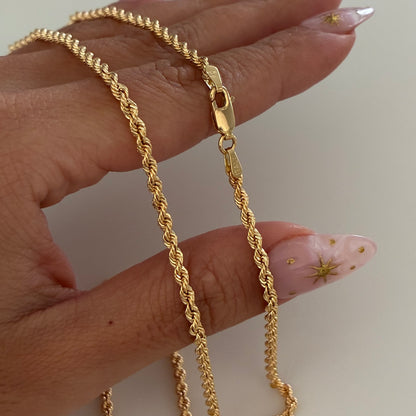 2.5MM YELLOW GOLD 18K ITALY BOW CHAIN ​​60CM - 5.92GR