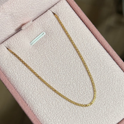 MINI CHINESE BRACELET ITALY 18K YELLOW GOLD 17.5CM (6.9 IN)- 1.11GR