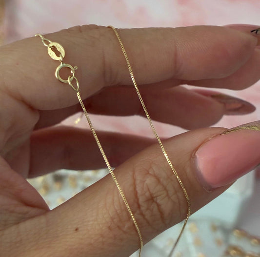 CADENA HILO DE ORO 0.6MM ORO AMARILLO ITALY 18K 45CM - 0,97GR