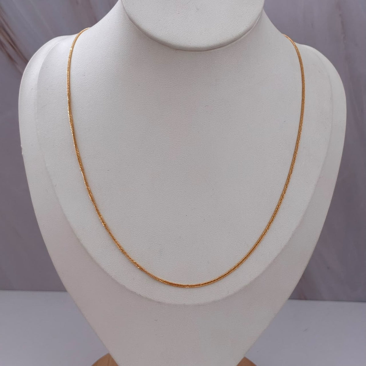 CADENA DOBLE CUBANO 1,08GR 45CM 1,15MM ORO AMARILLO ITALY 18K