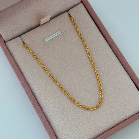 CADENA LAZO 4,1GR 45CM 2,5MM ORO AMARILLO ITALY 18K