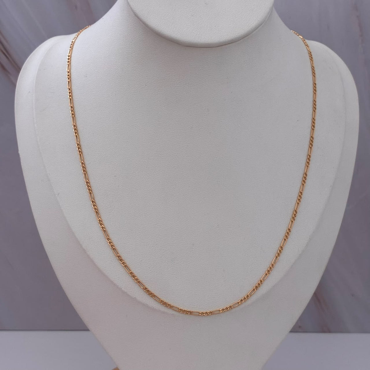 CADENA 3X1 FIGARO 1,55GR 45CM 1,6MM ORO AMARILLO ITALY 18K