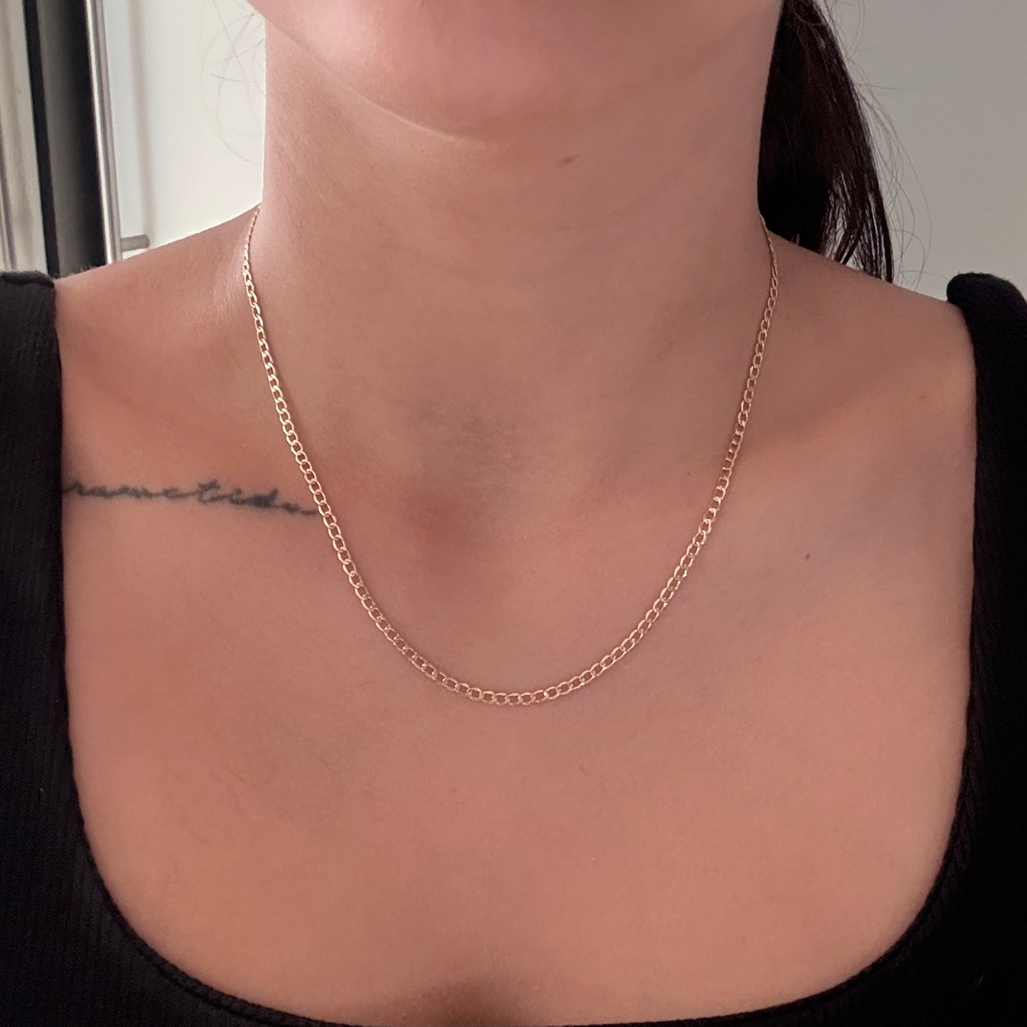 3MM CUBAN CHAIN 18K YELLOW GOLD ITALY 45CM - 2.51GR