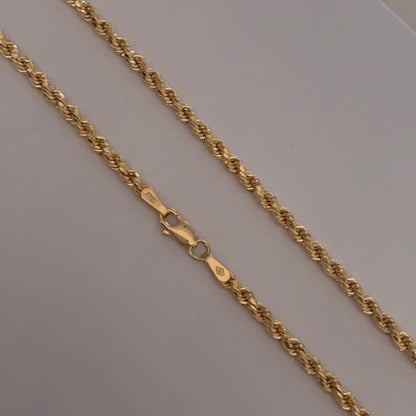2.5MM YELLOW GOLD 18K ITALY BOW CHAIN ​​50CM - 5.79GR
