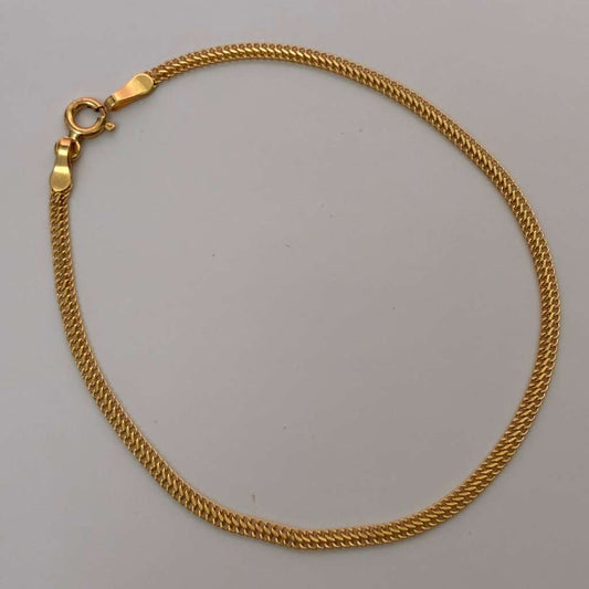 MINI SEDUSA BRACELET 2MM YELLOW GOLD ITALY 18K 18CM - 1.07GR
