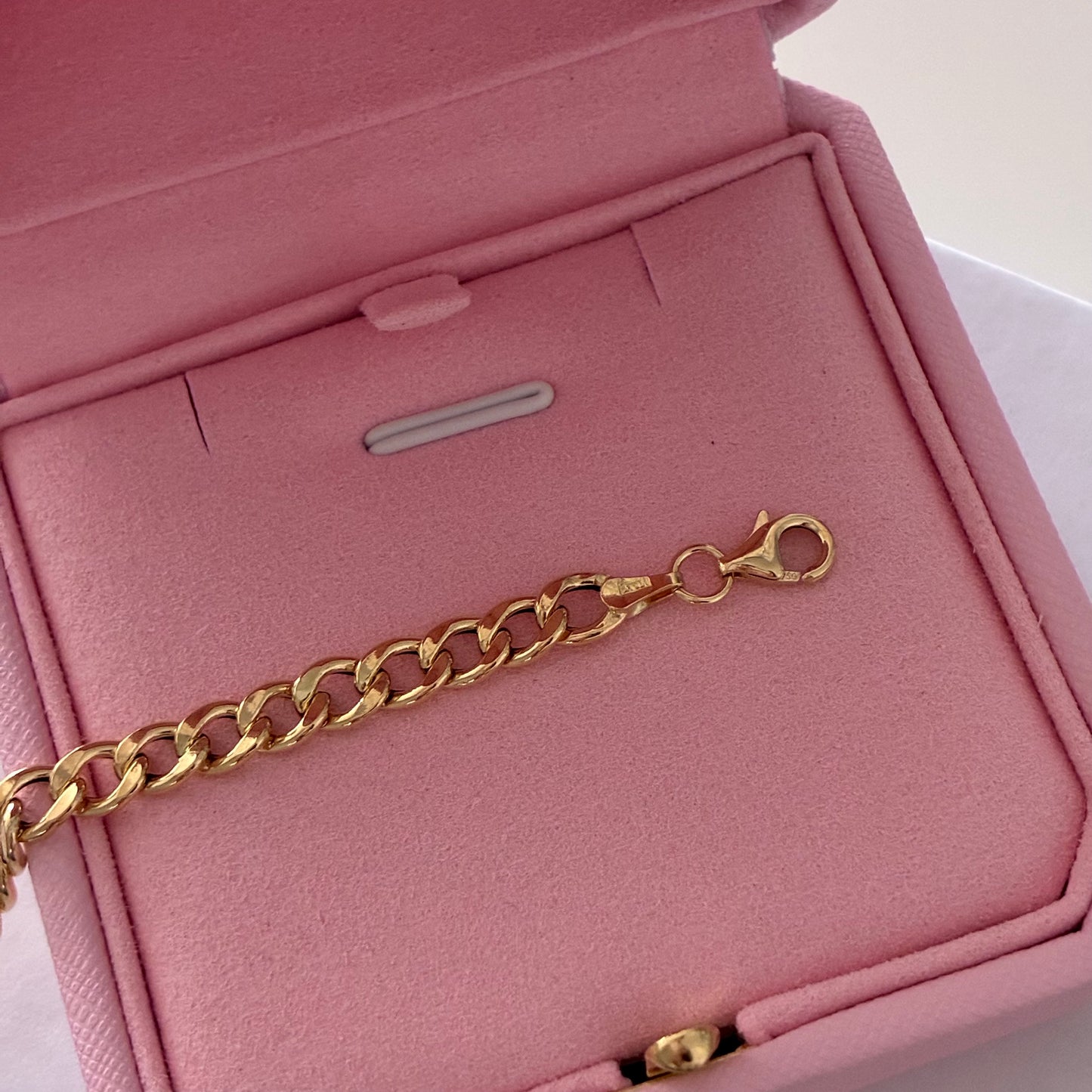 ROUND CUBAN BRACELET 5MM YELLOW GOLD ITALY 18K 20CM - 2.85GR