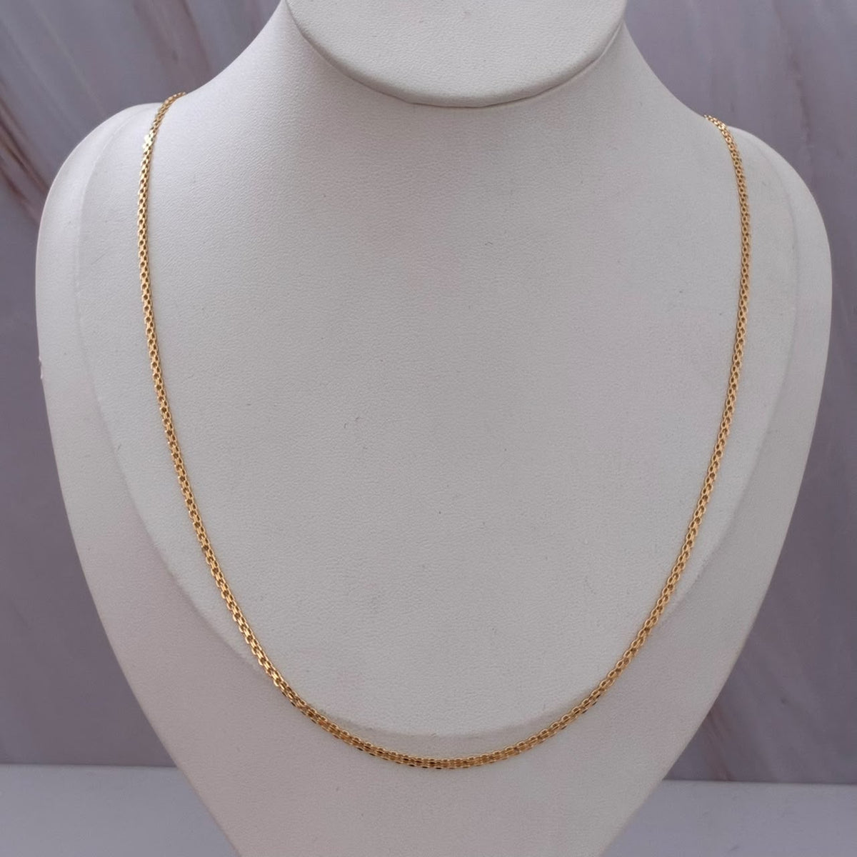 CADENA CHINA 2,2GR 50CM 1,6MM ORO AMARILLO ITALY 18K