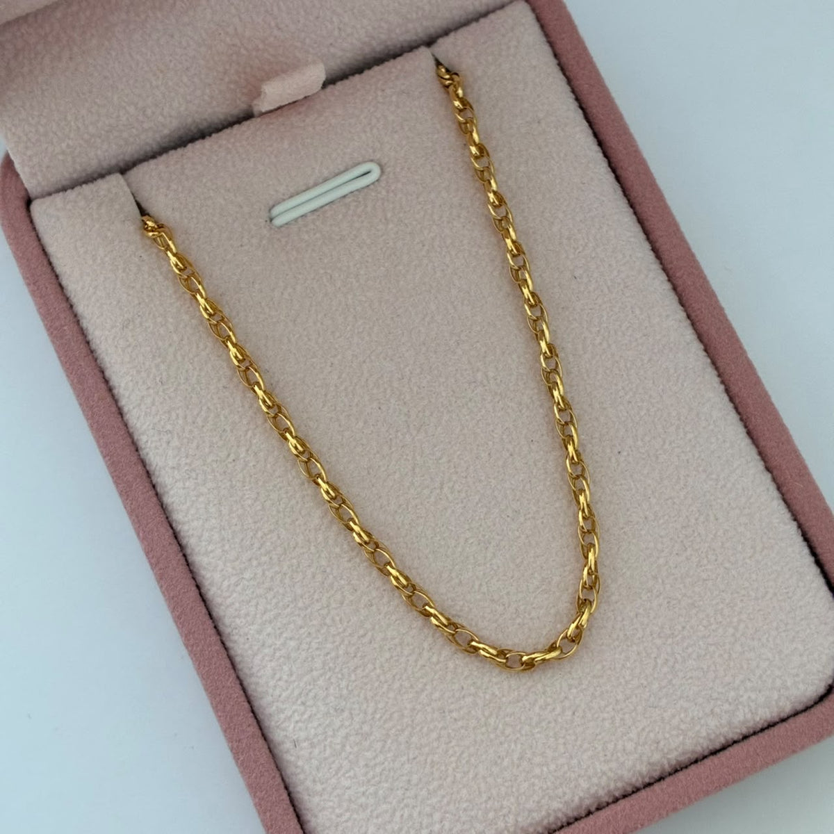 CADENA ROLON DOBLE 2,61GR 50CM 2,3MM ORO AMARILLO ITALY 18K