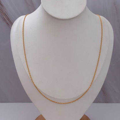 CADENA MINI LAZO 0,96GR 50CM 1,1MM ORO AMARILLO ITALY 18K