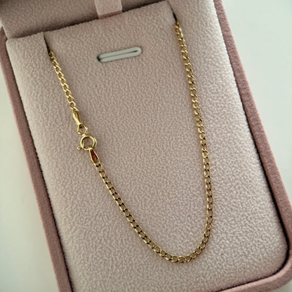 CADENA CUBANA 2MM ORO AMARILLO ITALY 18K 60CM - 1,96GR