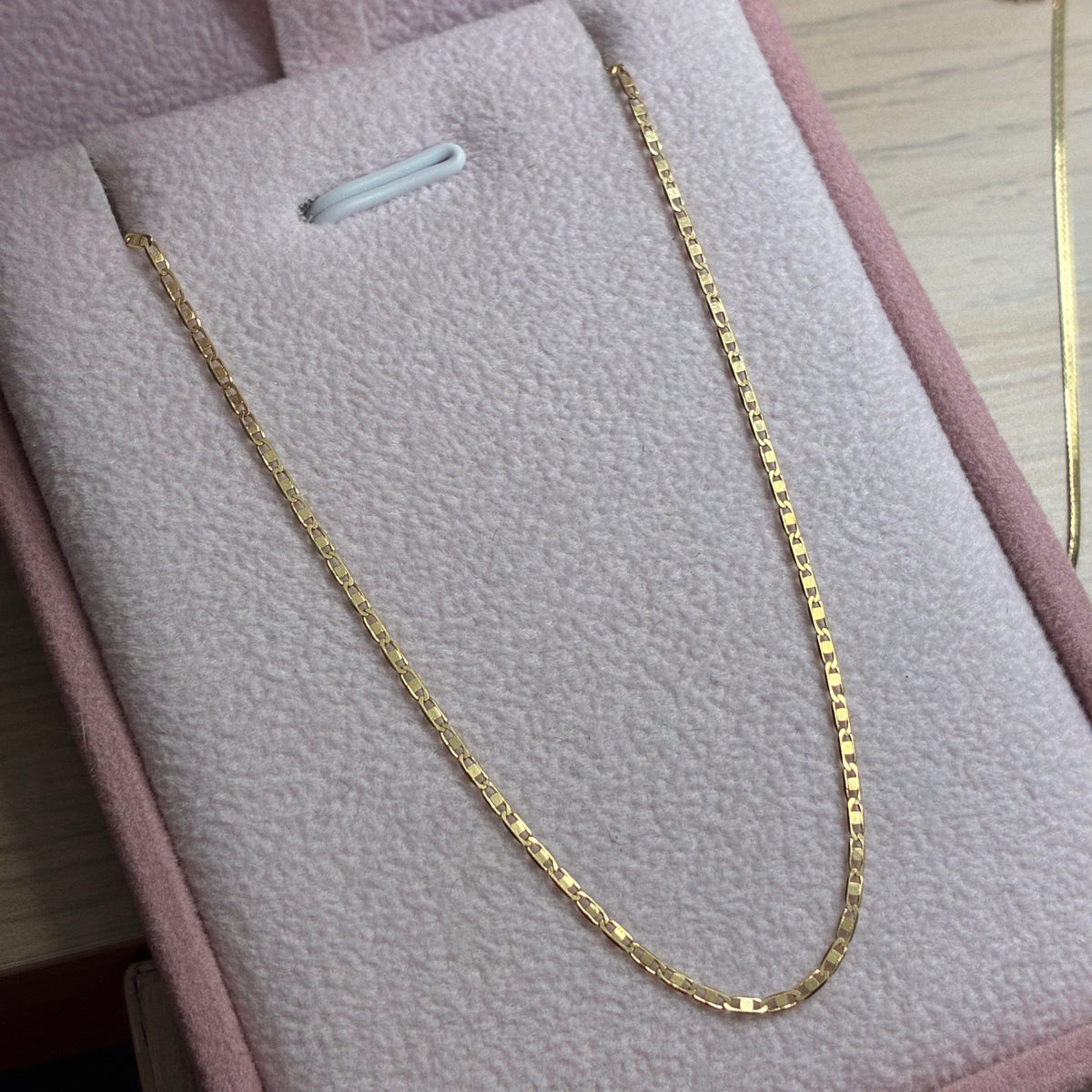 CADENA PLANA LISA 1.5MM ORO AMARILLO ITALY 18K 50CM - 1,73GR