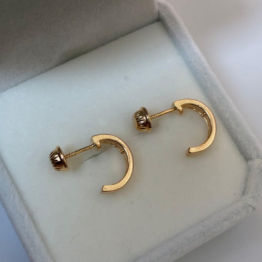 TOPOS ESTILO CANDONGA SELLO LOVE 11MM ORO AMARILLO COL 18K - 2,1GR
