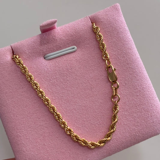 2.5MM YELLOW GOLD ITALY 18K BOW BRACELET 19CM - 1.69GR