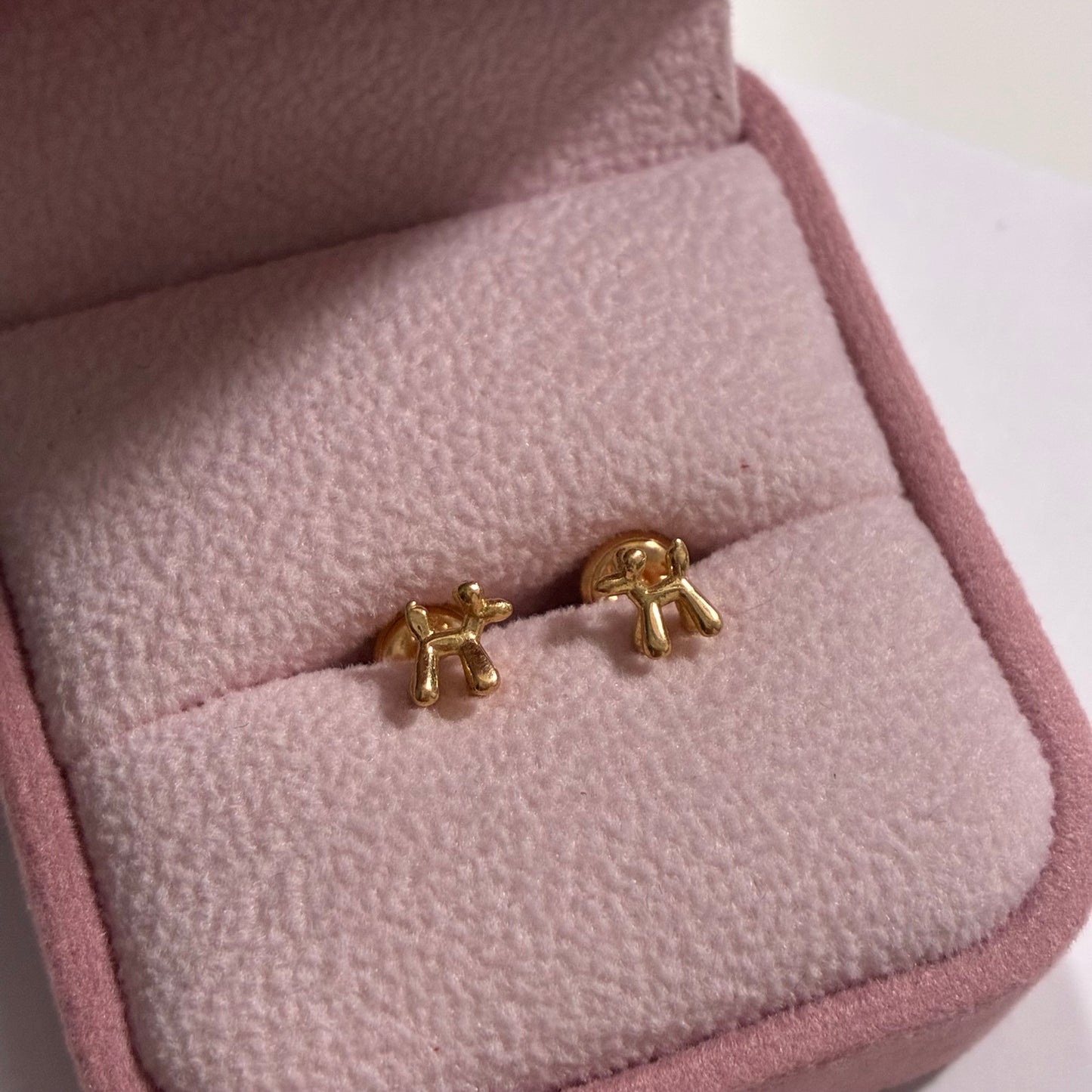 18K YELLOW GOLD BALLOON DOG POLKA DOGS - 1.0GR