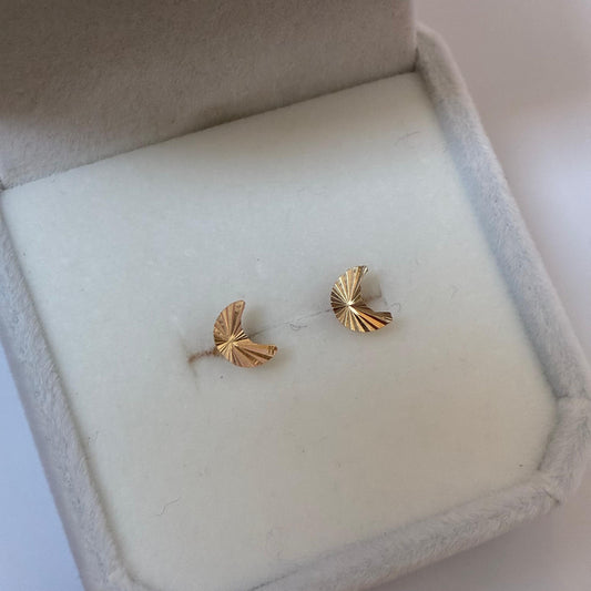 DIAMOND MOON POLES 18K COLOR YELLOW GOLD - 0.6GR