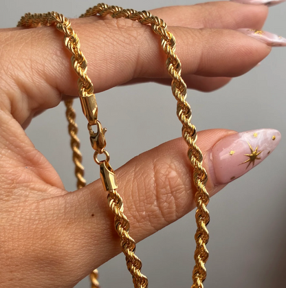 3.5MM YELLOW GOLD 18K ITALY 60CM - 8.34GR BOW CHAIN