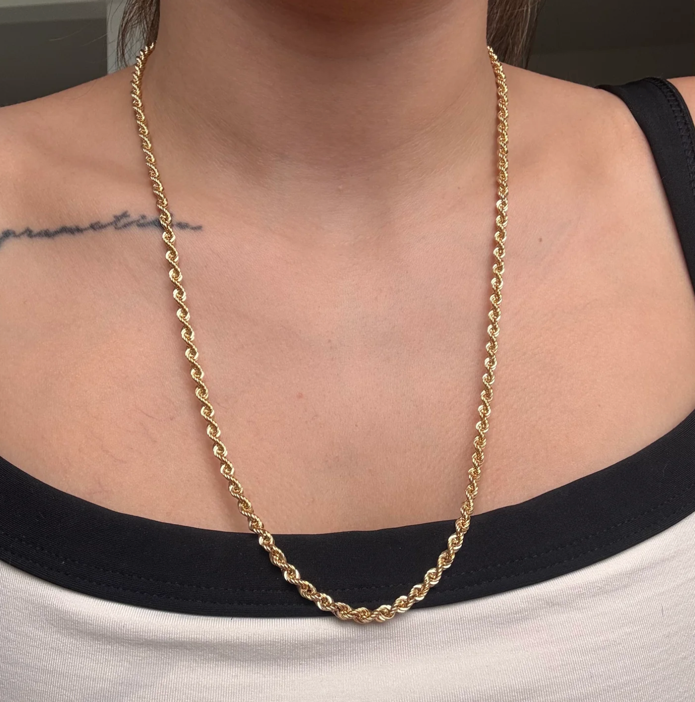 3.5MM YELLOW GOLD 18K ITALY 60CM - 8.34GR BOW CHAIN