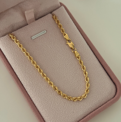 CADENA LAZO 3.5MM ORO AMARILLO ITALY 18K 60CM - 8,1GR