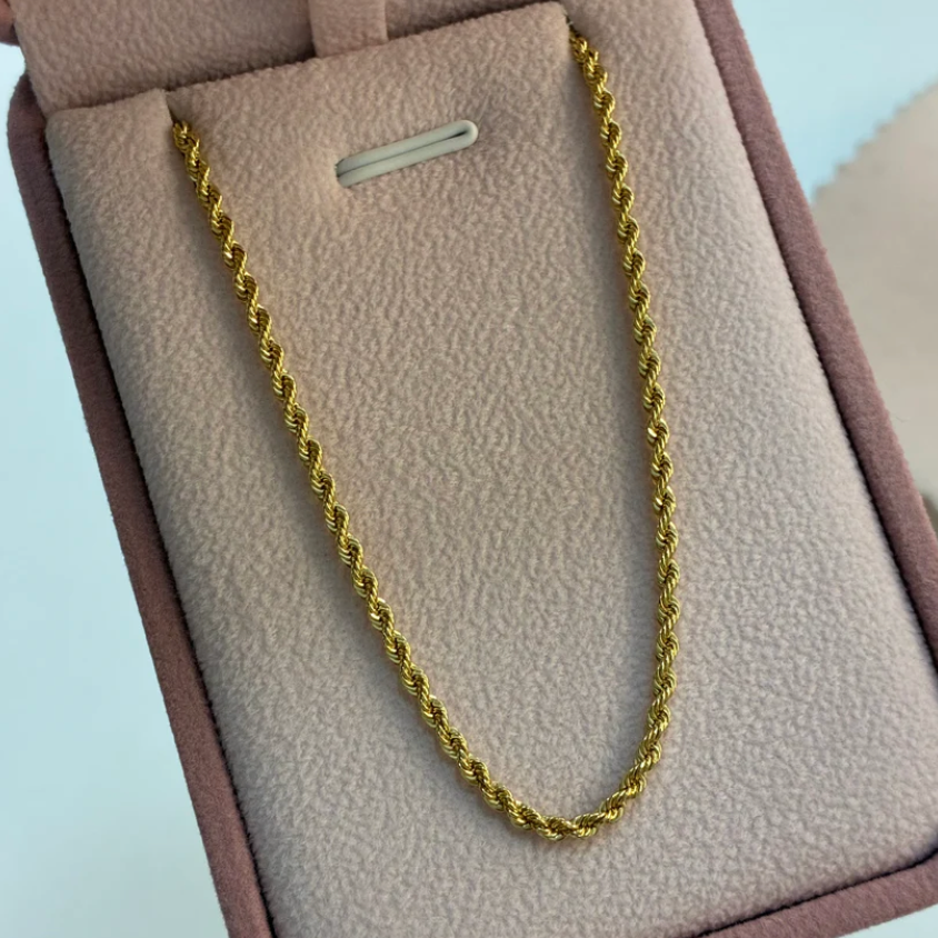 CADENA LAZO 2.4MM ORO AMARILLO ITALY 18K 45CM - 2,93GR