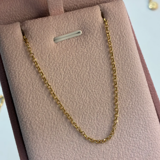 1.2MM ROLLON CHAIN YELLOW GOLD ITALY 18K 45CM - 1.67GR