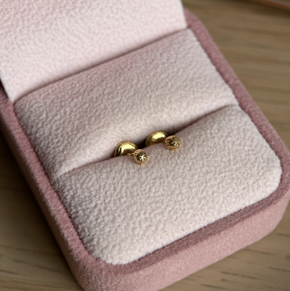 TOPOS BOLA DIAMANTADA 3MM ORO AMARILLO COL 18K - 0,52GR
