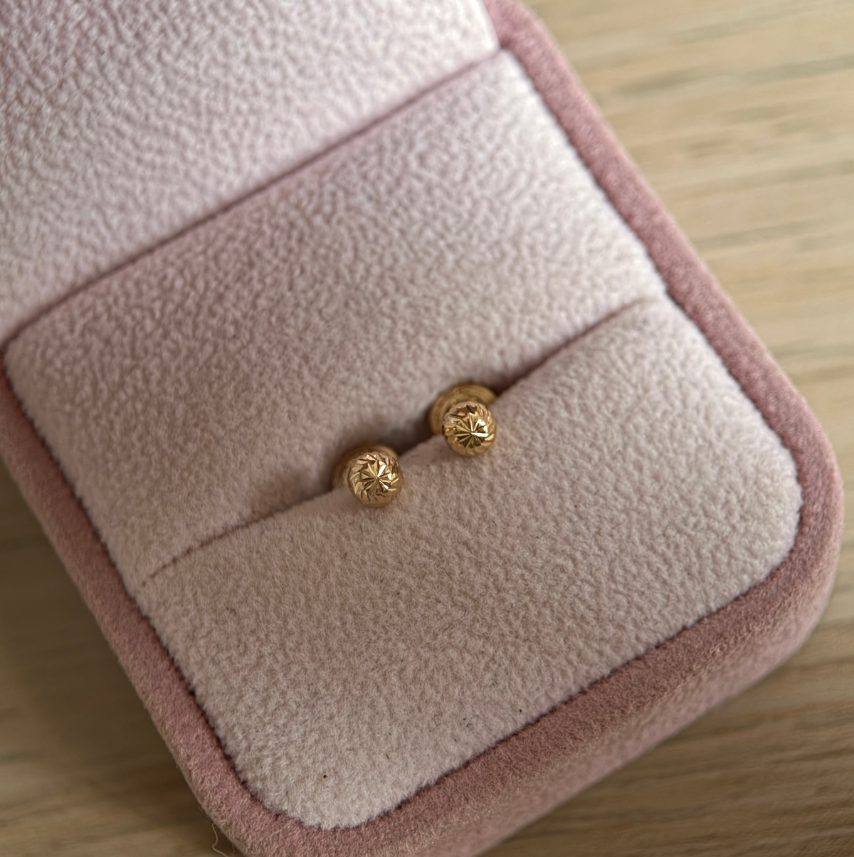 TOPOS BOLA DIAMANTADA 4MM ORO AMARILLO COL 18K - 0,55GR