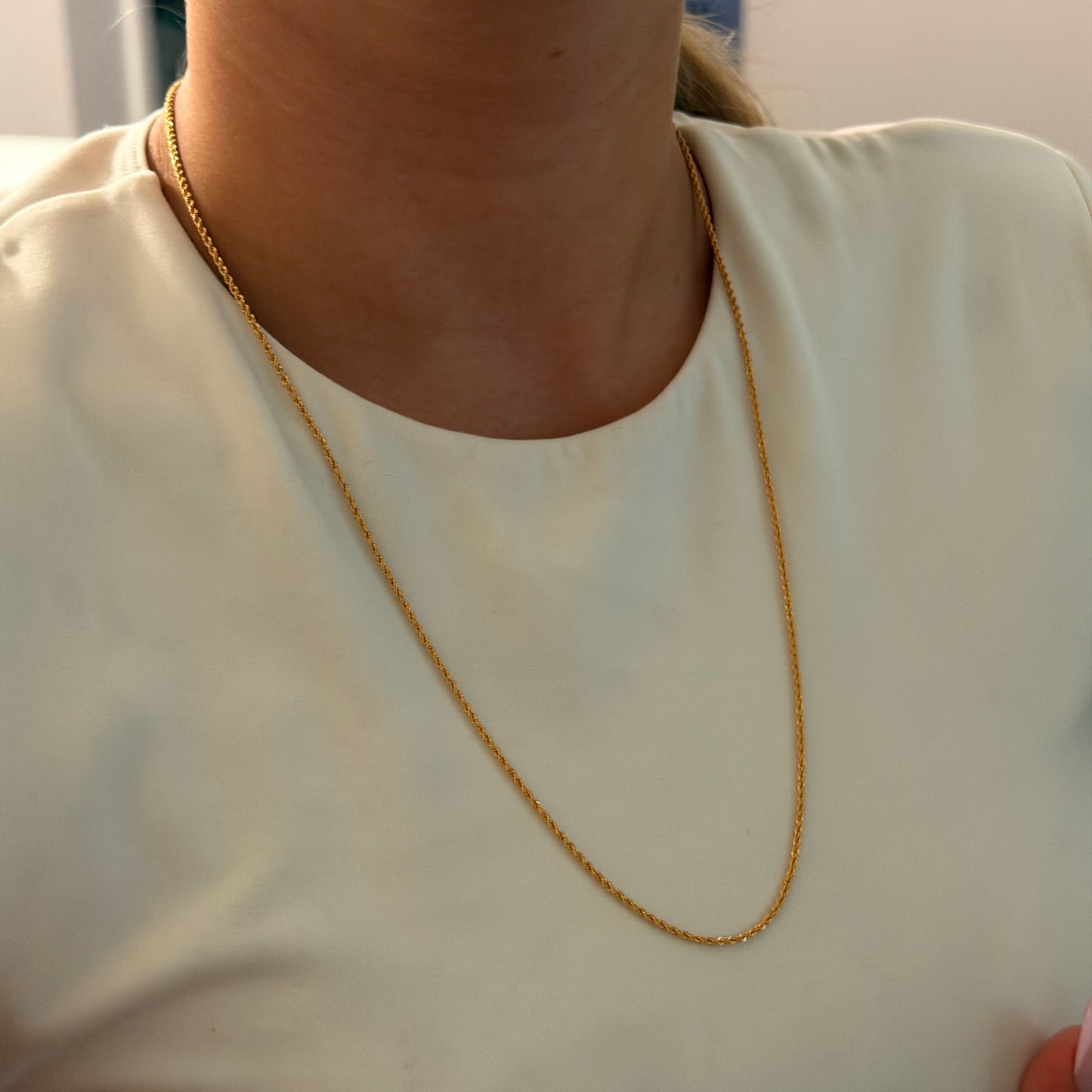 CADENA LAZO 2MM ORO AMARILLO ITALY 18K 60CM - 2,08GR