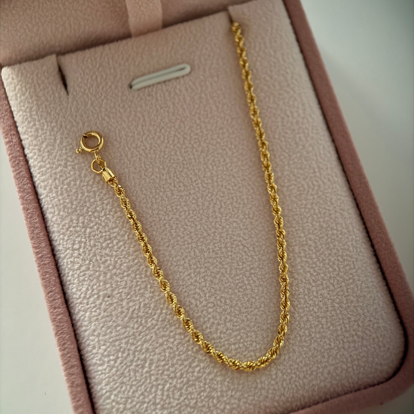 PULSERA LAZO 2.2MM ORO AMARILLO ITALY 18K 19CM - 1,33GR