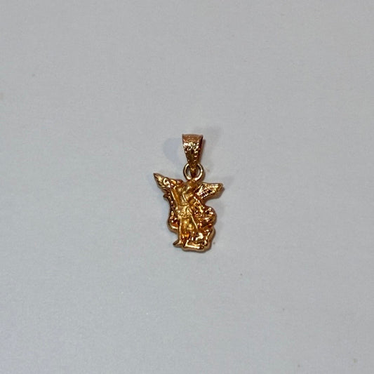 DIJE SILUETA SAN MIGUEL ARCANGEL 1.5CM ORO AMARILLO COL 18K - 0,44GR