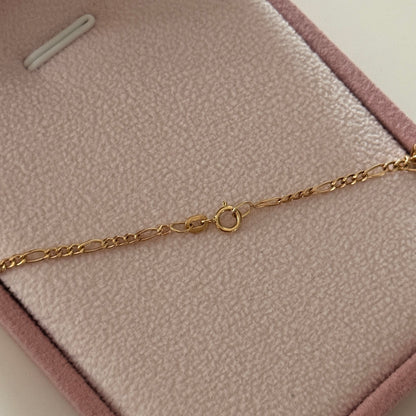 PULSO 3X1 FIGARO 1.25MM ORO AMARILLO ITALY 18K 19CM - 0,69GR