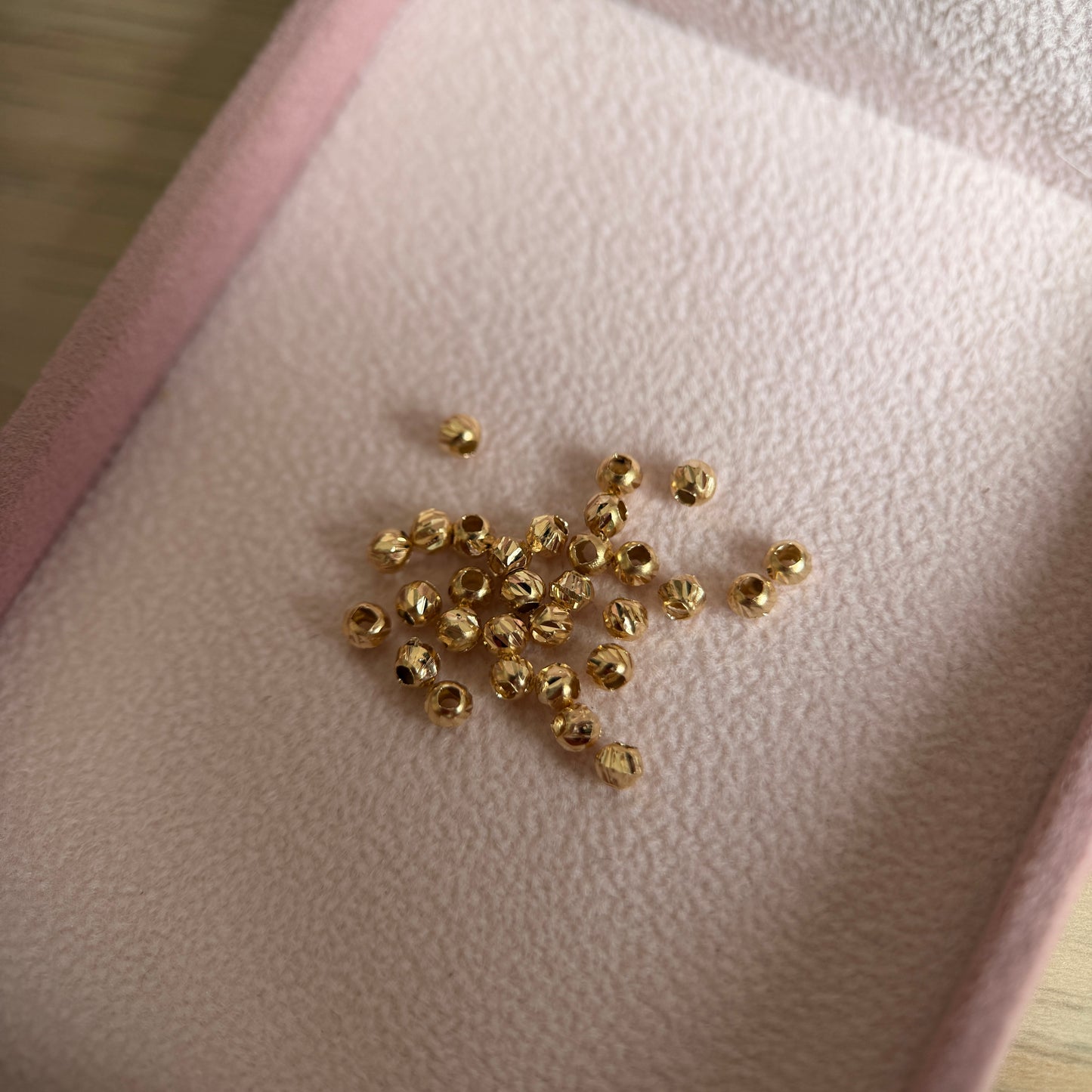 DIAMOND BALL 3MM YELLOW GOLD 18K - 0.036GR