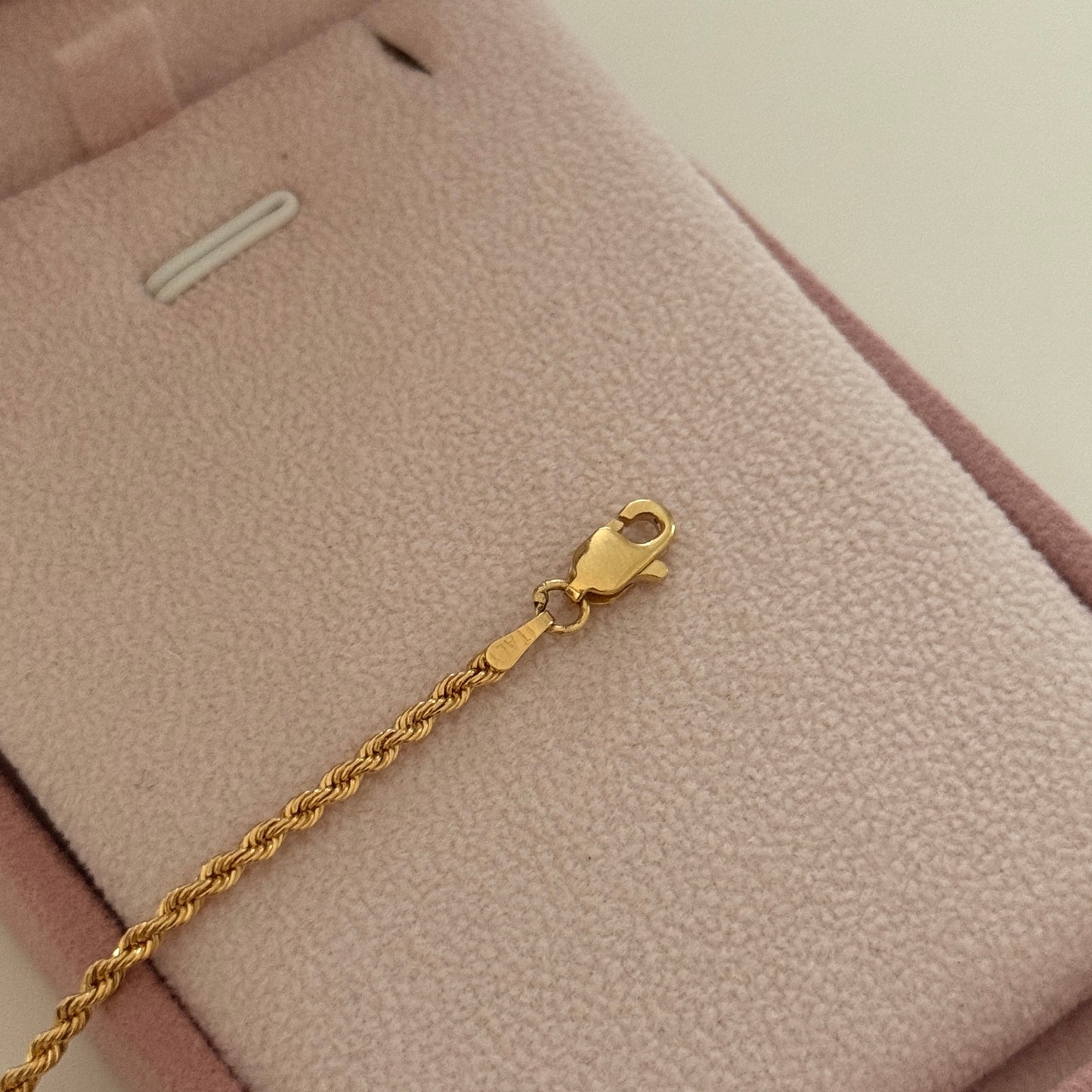 PULSERA LAZO TURBILLON 2MM ORO AMARILLO ITALY 18K 18CM - 1,77GR