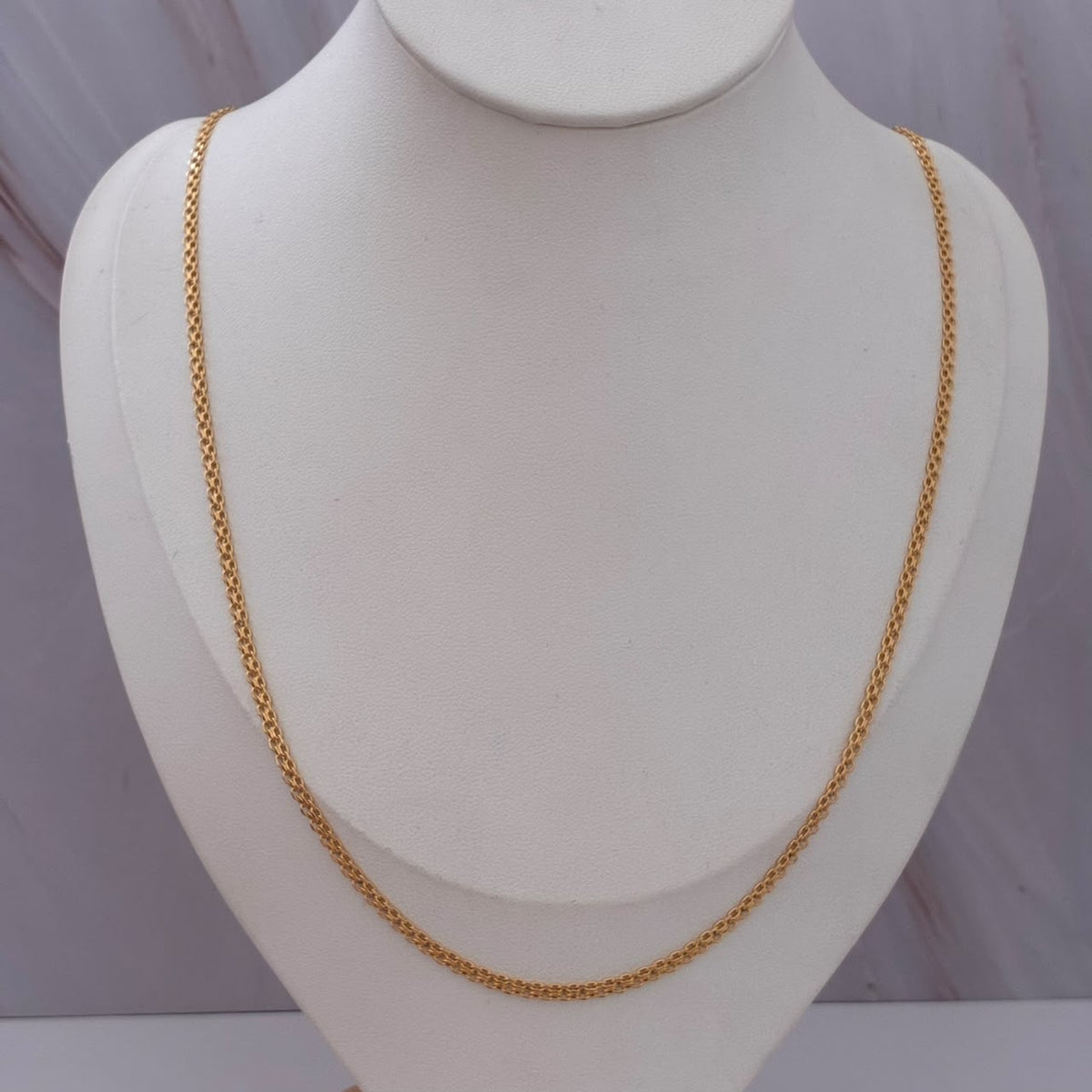 CADENA CHINA 4,05GR 60CM 2,6MM ORO AMARILLO ITALY 18K