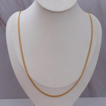 CADENA CHINA 4,05GR 60CM 2,6MM ORO AMARILLO ITALY 18K