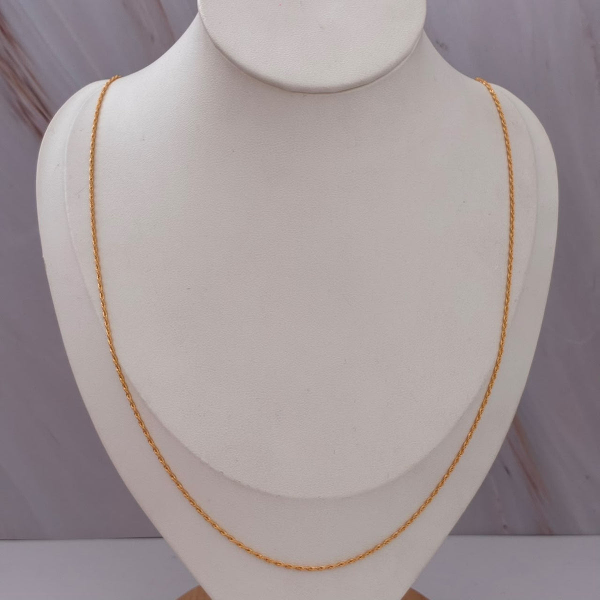CADENA MINI LAZO 1,15GR 60CM 1,1MM ORO AMARILLO ITALY 18K