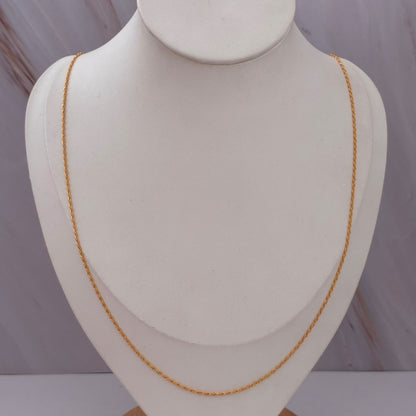 CADENA MINI LAZO 1,15GR 60CM 1,1MM ORO AMARILLO ITALY 18K