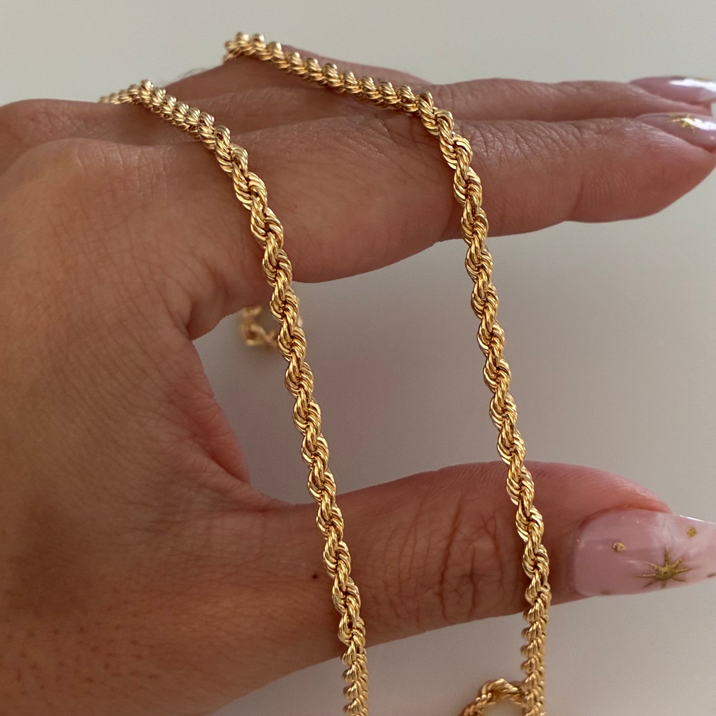 3.3MM YELLOW GOLD 18K ITALY 60CM - 8.0GR BOW CHAIN