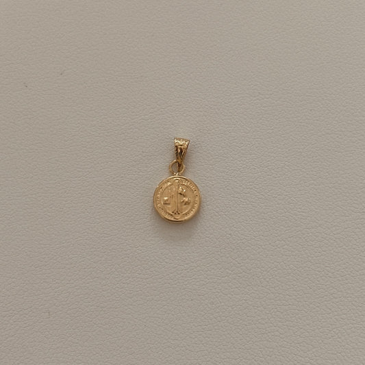 DIJE SAN BENITO 1,5CM ORO AMARILLO 18K - 0,38GR