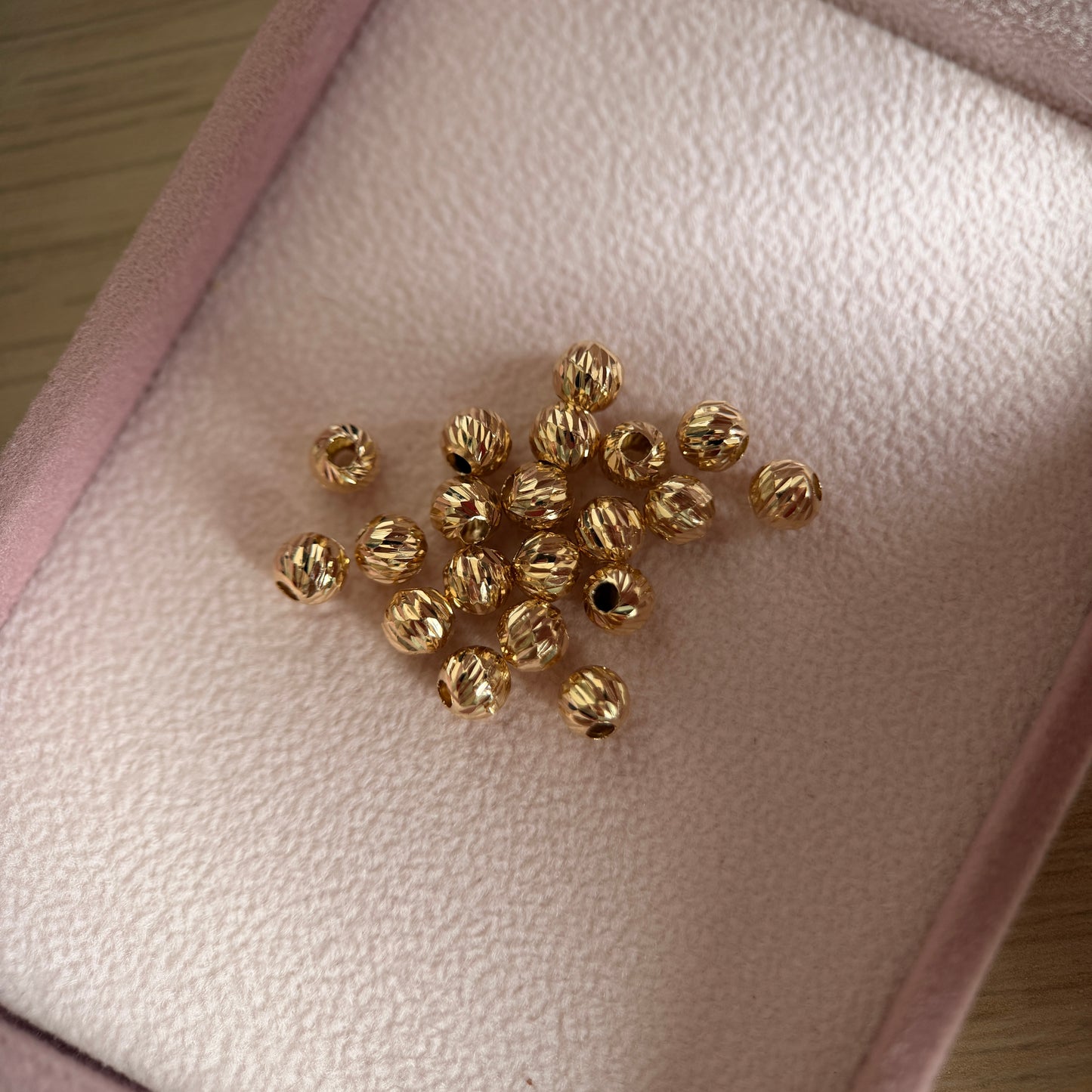 DIAMOND BALL 5MM YELLOW GOLD 18K COLLAR - 0.1 GR